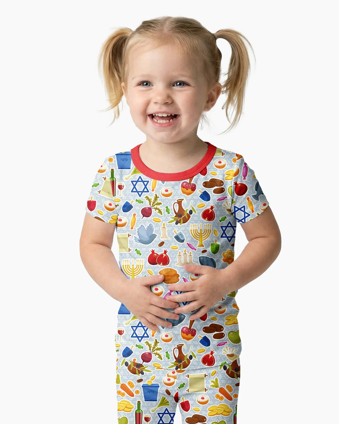 Shana Tovah Bamboo Two Piece Short Sleeve Pajama Set