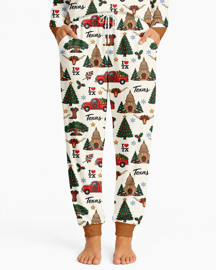 Christmas In Texas Bamboo Women Pajama Set