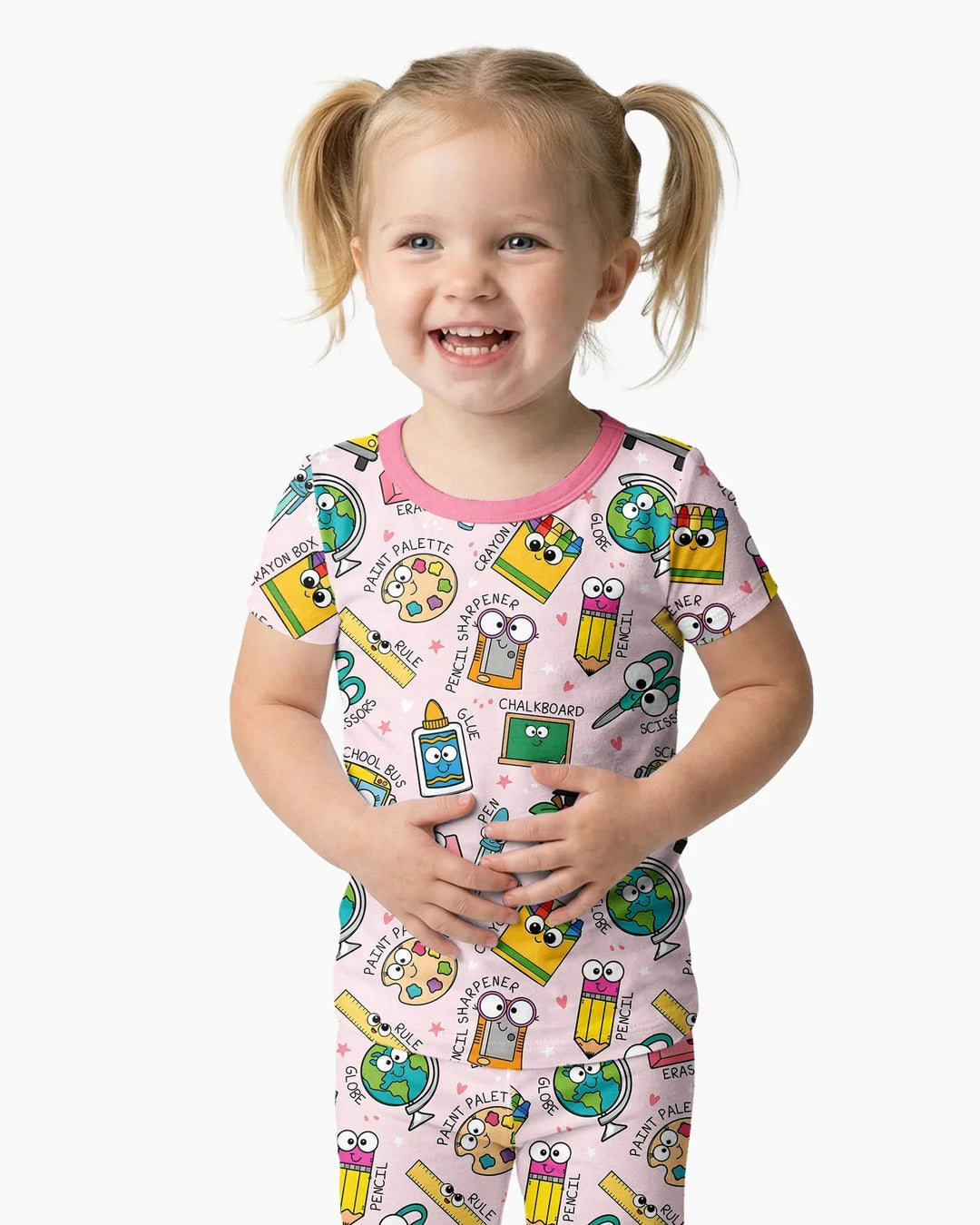 Zweiteiliges, kurzärmliges Pyjama-Set mit Marienkäfern