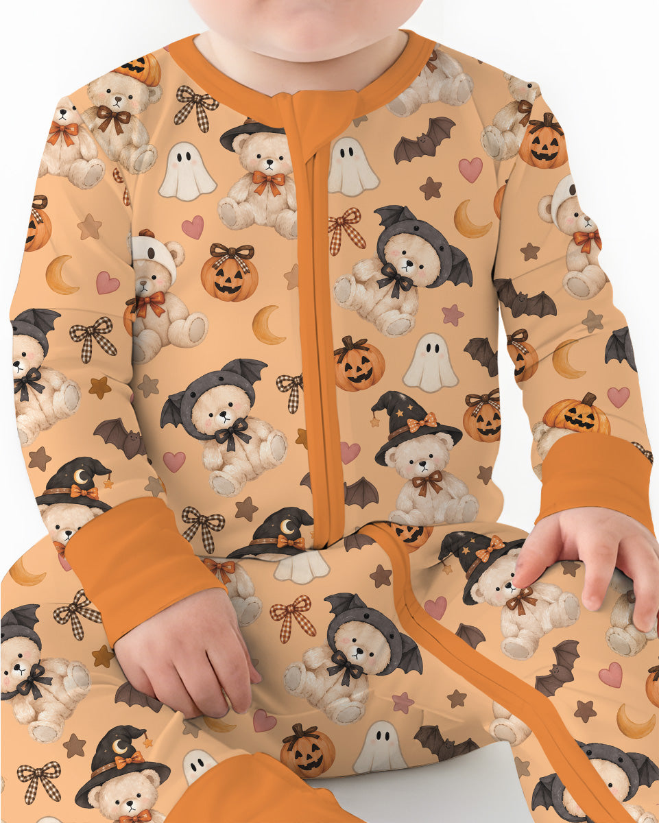Cozy Coquette Teddy Bear Halloween Bamboo Convertible Zippy