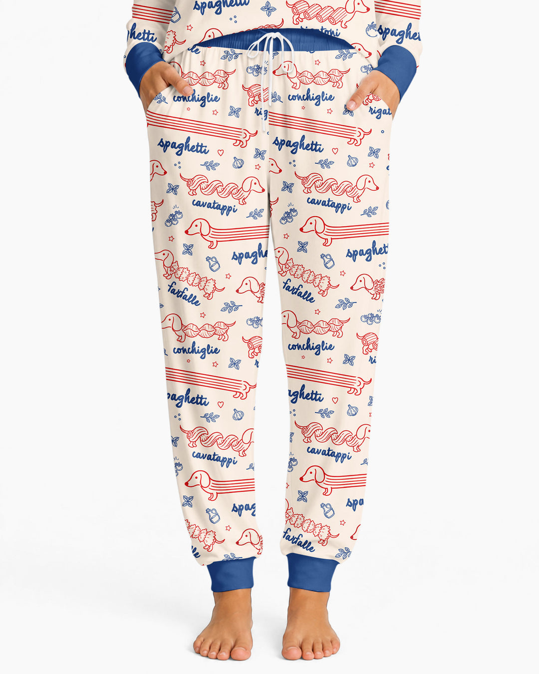 Dachshund Spagetti Bamboo Women Pajama Set