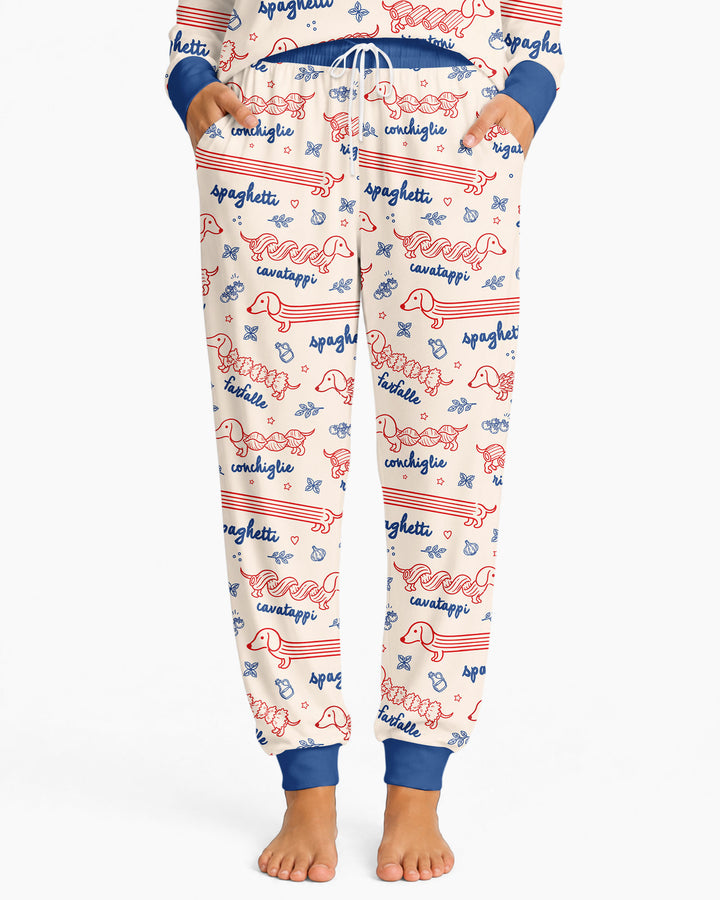 Dachshund Spagetti Bamboo Women Pajama Set