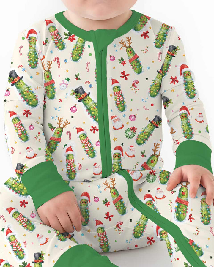 Funny Christmas Pickle Bamboo Convertible Zippy