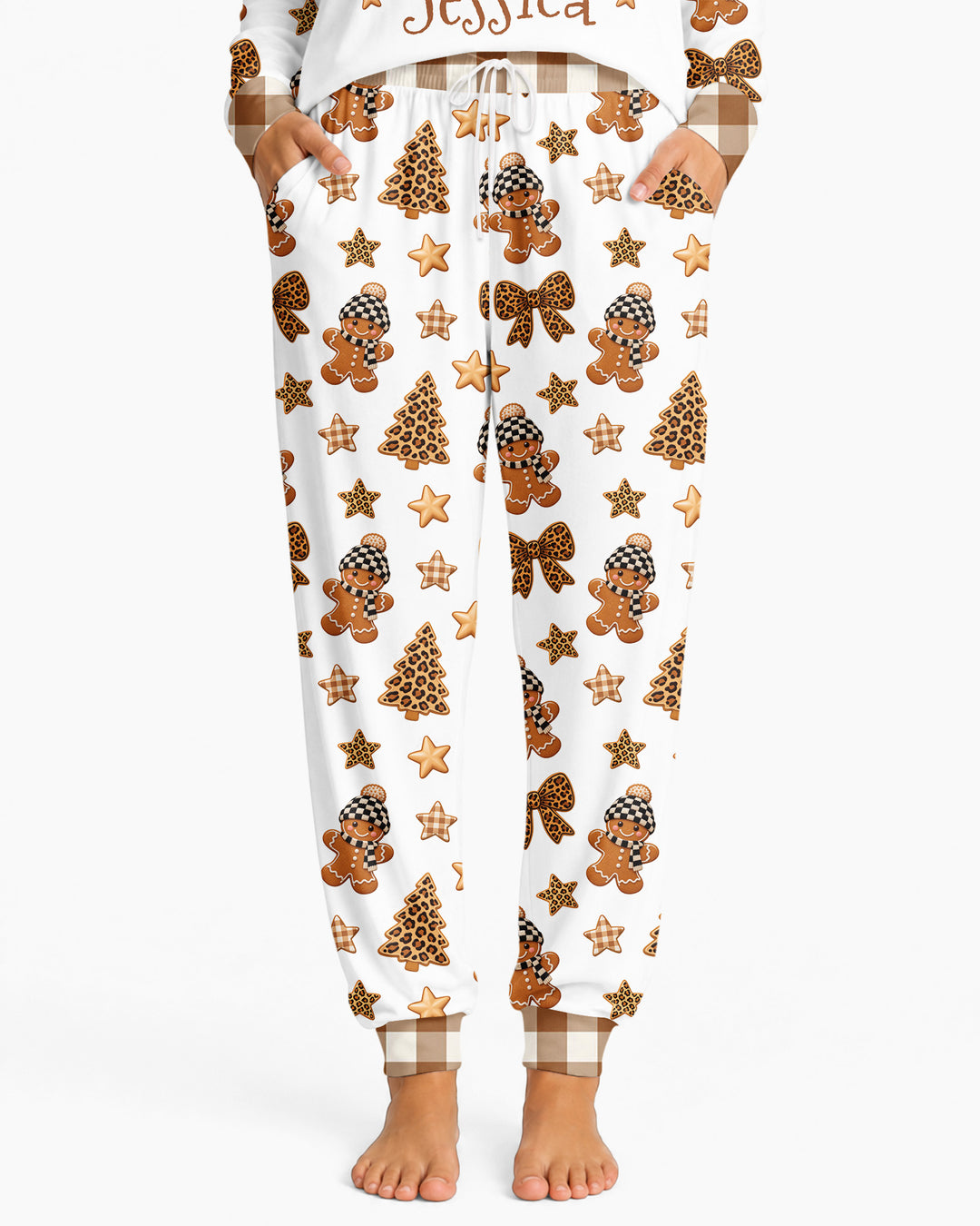 Leopard Christmas Magic Bamboo Women Pajama Set