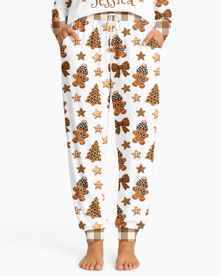 Leopard Christmas Magic Bamboo Women Pajama Set