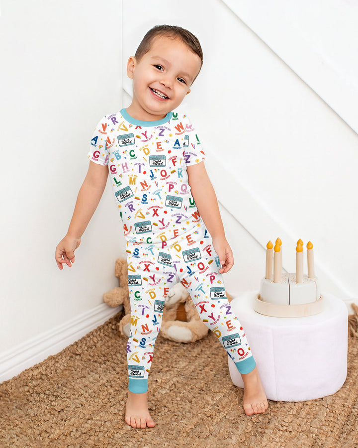 Zweiteiliges, kurzärmliges Pyjama-Set mit Marienkäfern