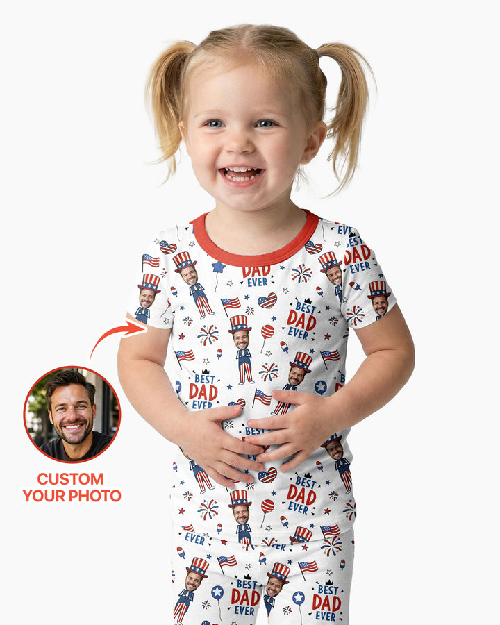 Zweiteiliges, kurzärmliges Pyjama-Set mit Marienkäfern