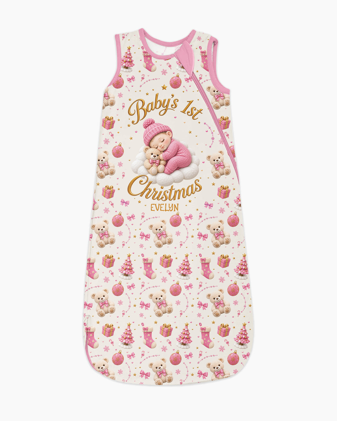 Baby First Christmas Bamboo Sleep Bag