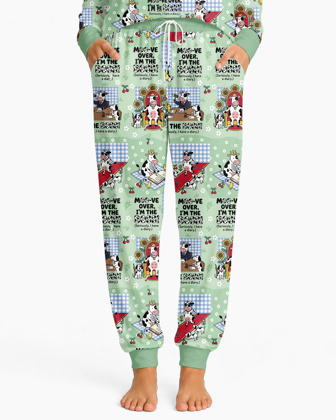 Moove Over Im The Boss Bamboo Women Pajama Set