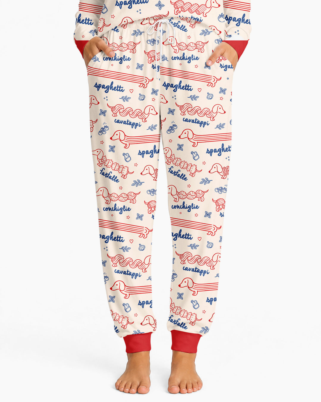 Dachshund Spagetti Bamboo Women Pajama Set