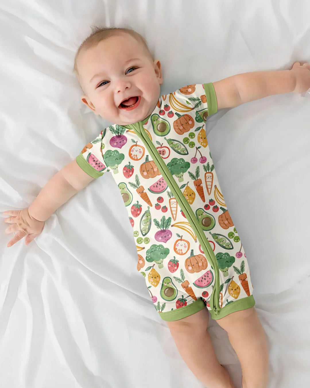 Veggie Friends Family Matching Bamboo Shorty Zippy