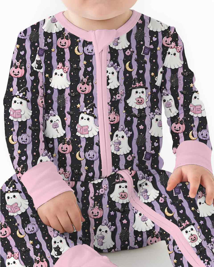 Cute Ghost Halloween Bamboo Convertible Zippy