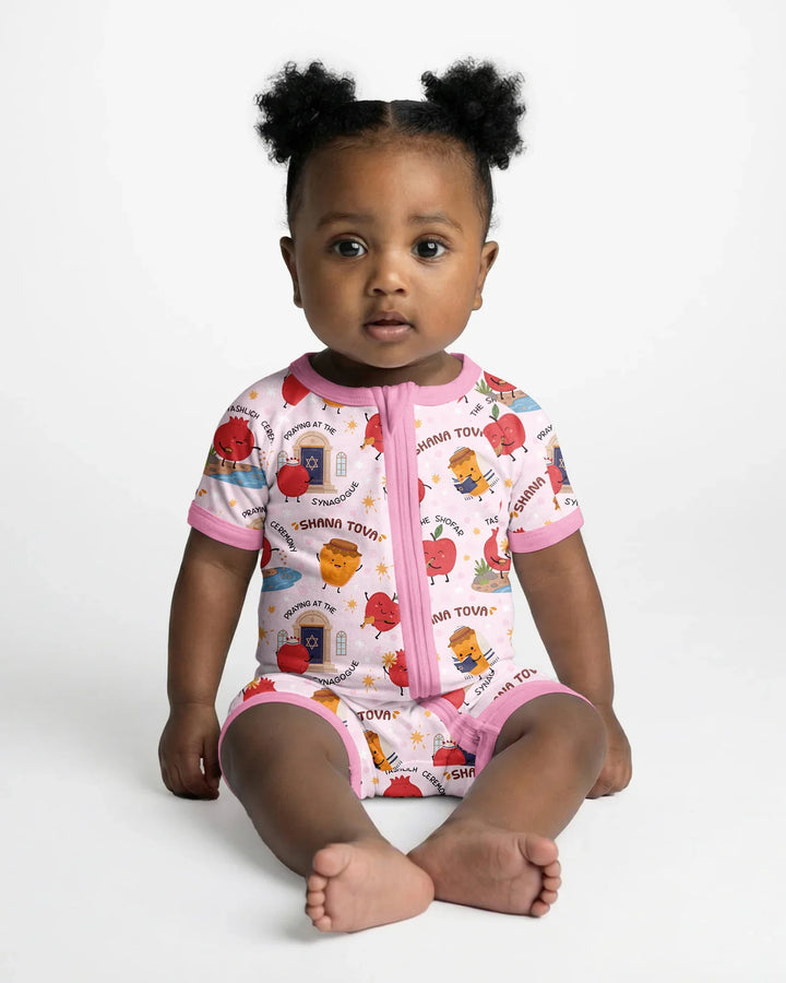 Sweet Sacred Moments Family Matching Bamboo Shorty Zippy