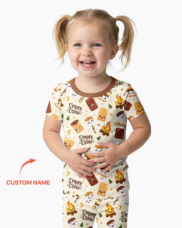 Zweiteiliges, kurzärmliges Pyjama-Set mit Marienkäfern