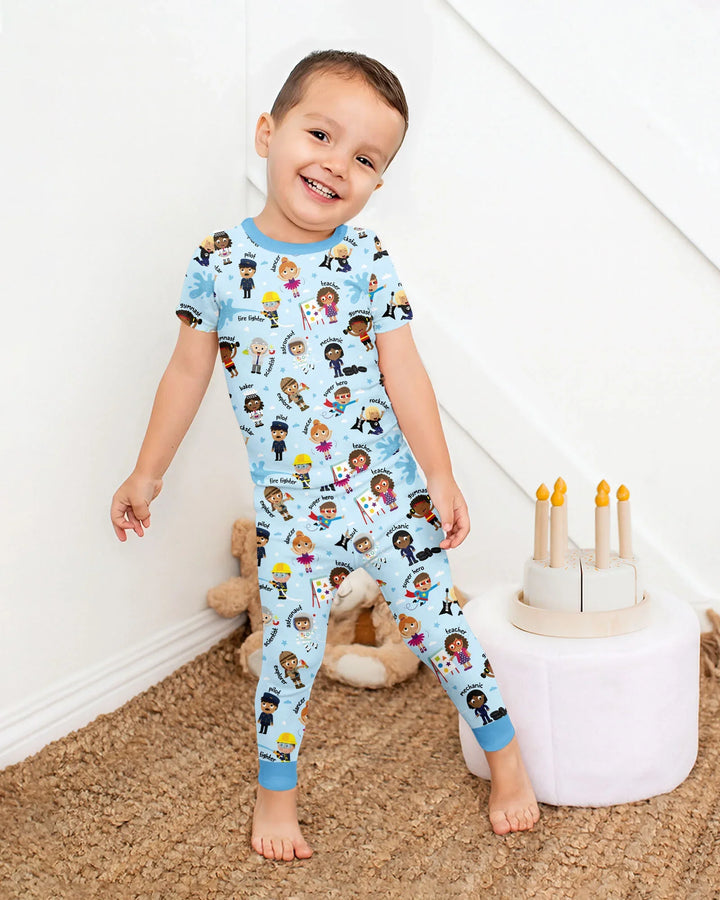 When I Grow Up Bamboo Two Piece Short Sleeve Pajama Set
