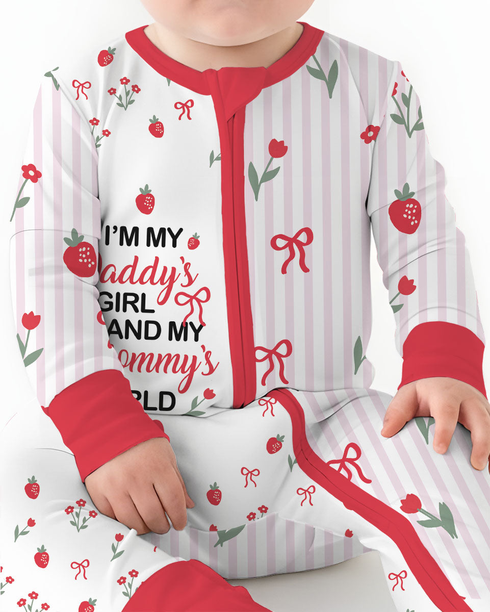I'm My Daddy's Girl And My Mommy's World Bamboo Convertible Zippy