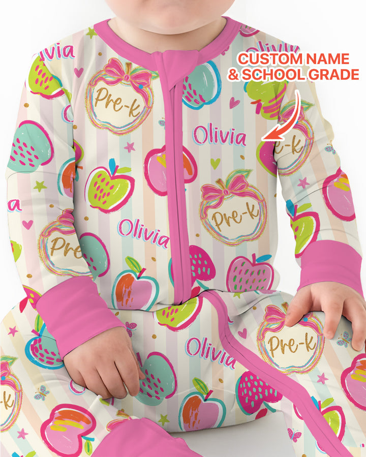 Custom Grade Preppy Apple Bamboo Convertible Zippy
