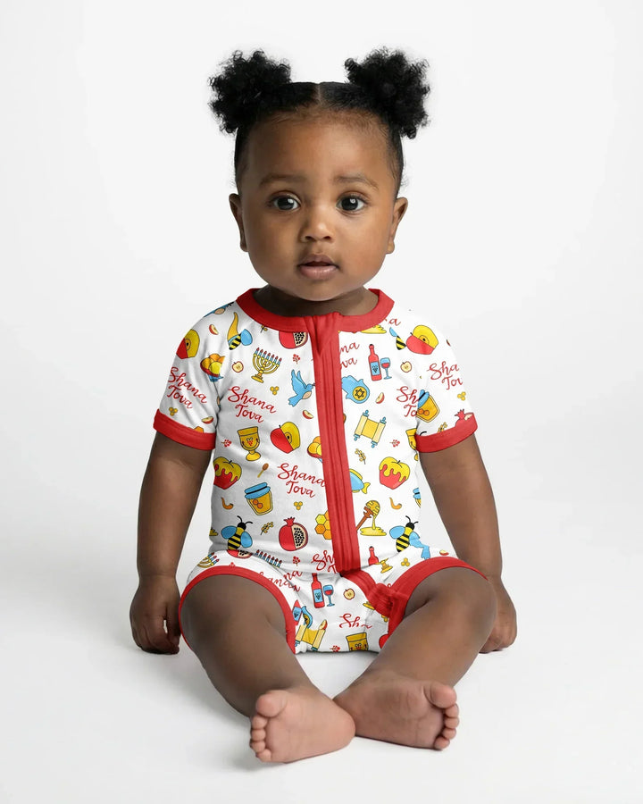 Shanah Tovah U'Metukah Bamboo Shorty Zippy