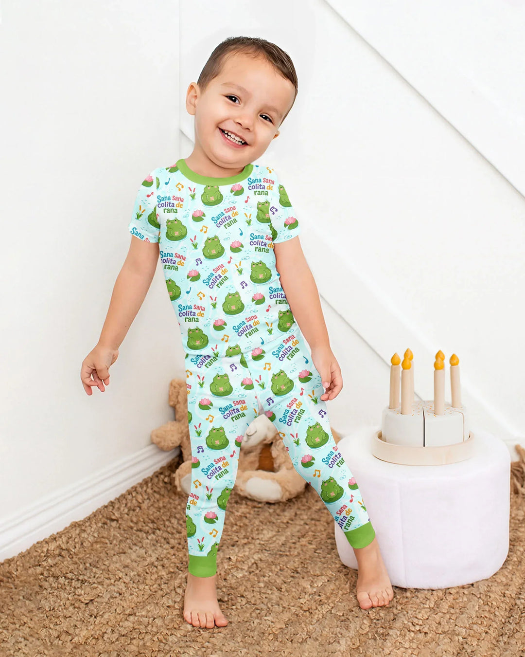 Sana Sana Colita De Rana Bamboo Two Piece Short Sleeve Pajama Set