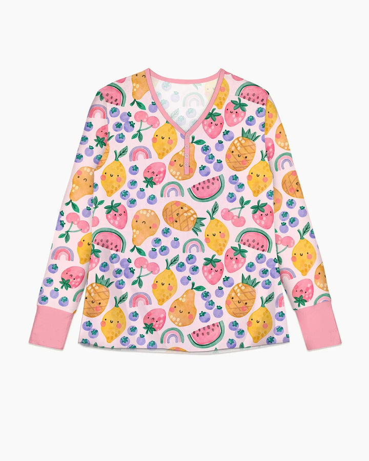 Plantilla de conjunto de pijama de mujer de bambú