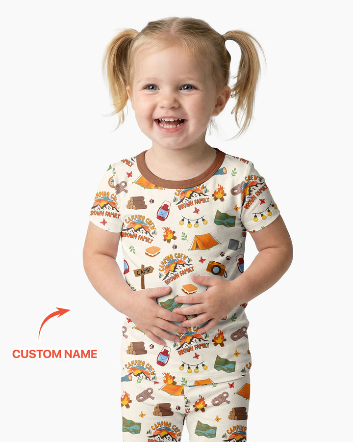 Zweiteiliges, kurzärmliges Pyjama-Set mit Marienkäfern
