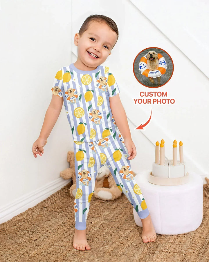 Zweiteiliges, kurzärmliges Pyjama-Set mit Marienkäfern