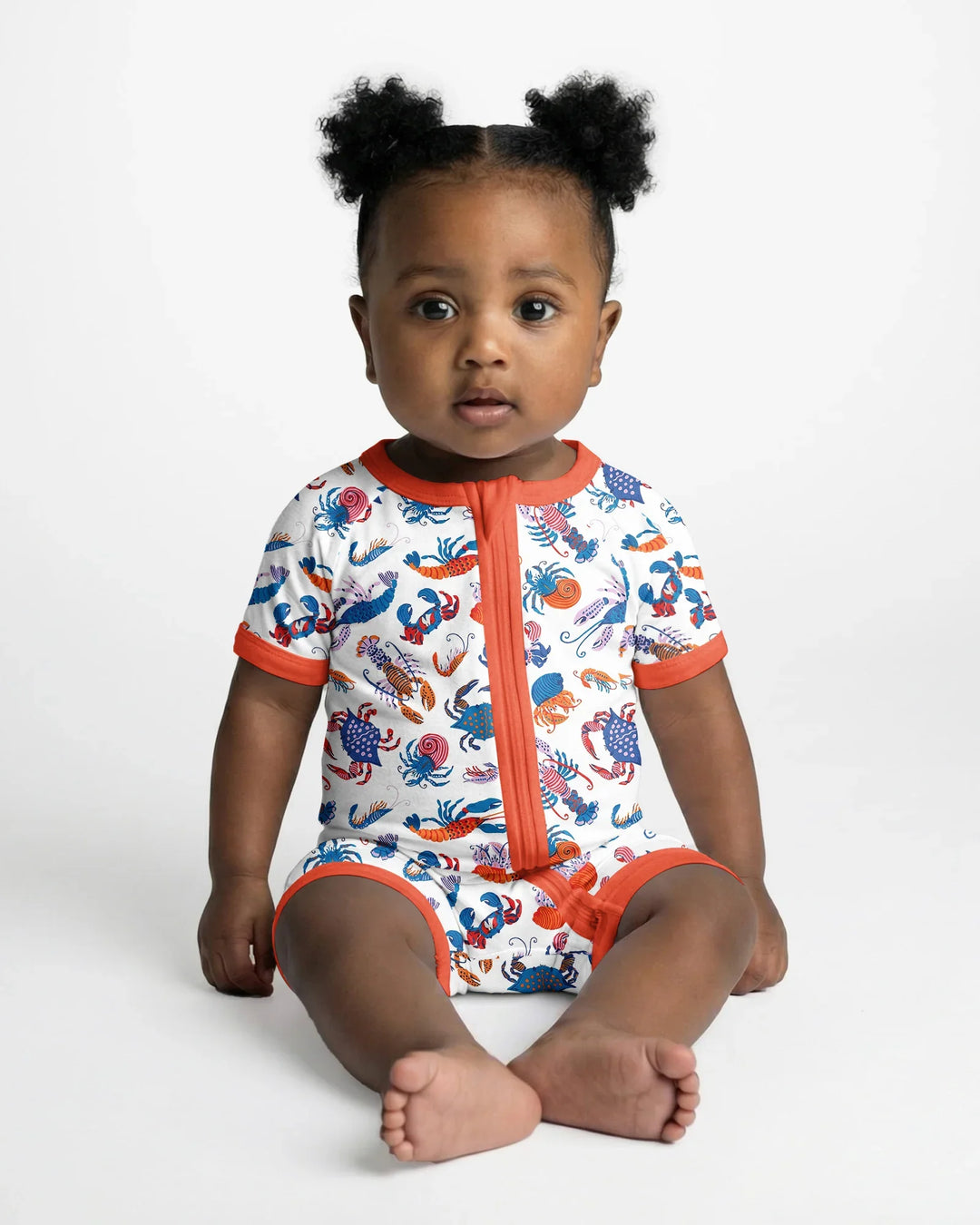 Crustacean Nation Family Matching Bamboo Shorty Zippy