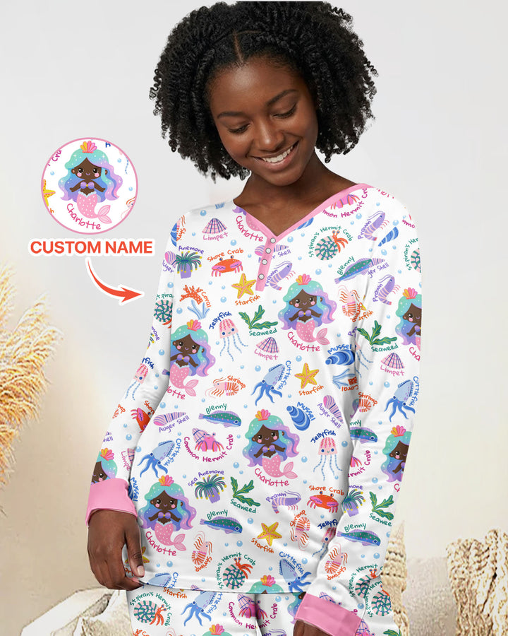 Plantilla Pijama de Bambú Personalizado para Mujer