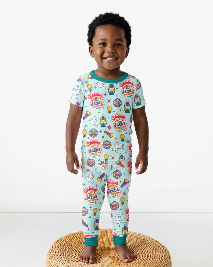 Zweiteiliges, kurzärmliges Pyjama-Set mit Marienkäfern