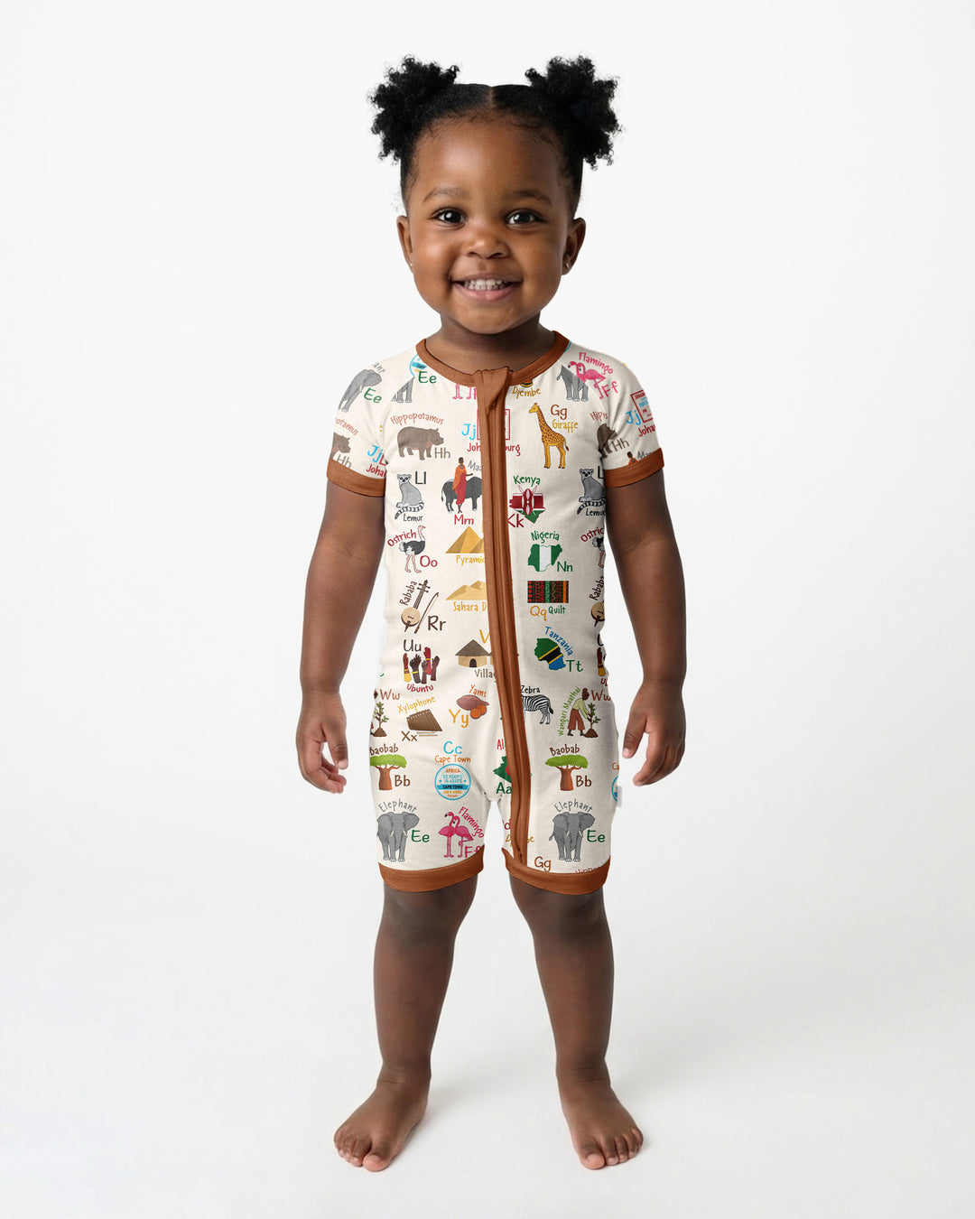 Explore Africa Geography Alphabet Bamboo Shorty Zippy