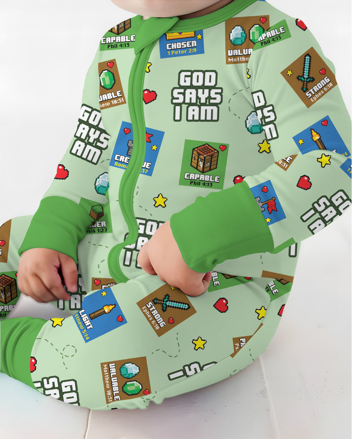 God Says I Am Gamer Bamboo Convertible Zippy
