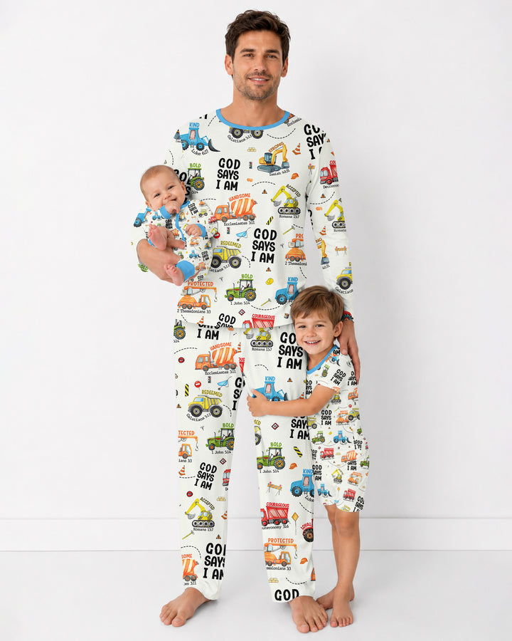 God Says I am Bamboo Men's Pajama Set