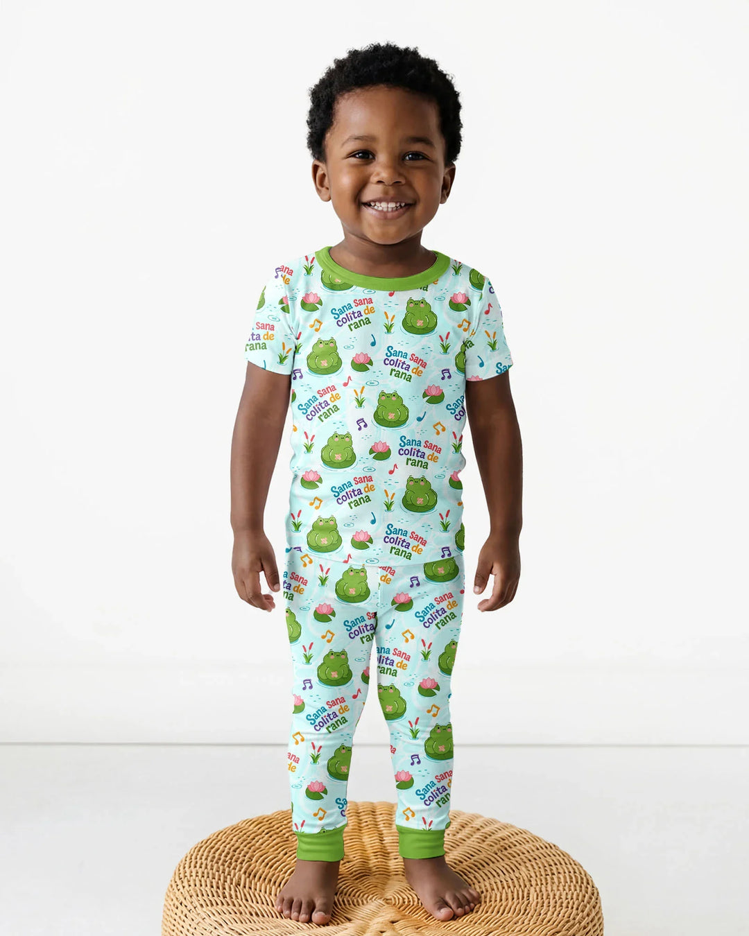 Sana Sana Colita De Rana Bamboo Two Piece Short Sleeve Pajama Set