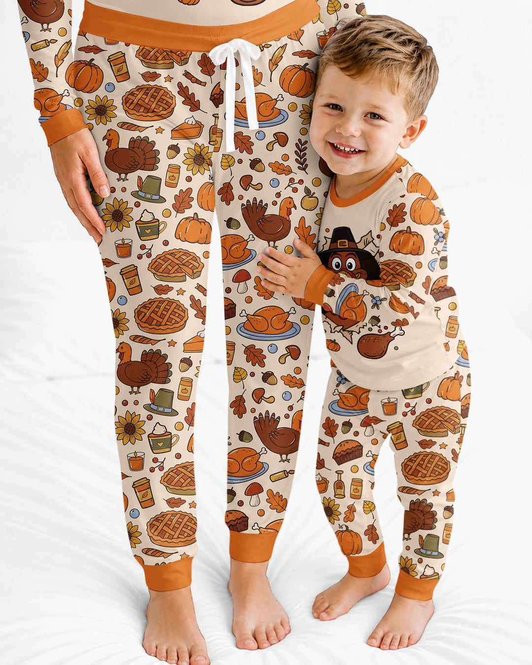 Funny Turkey on Thanksgiving Bamboo Women Pajama Set