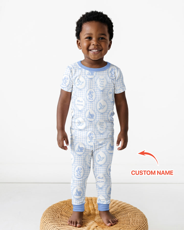 Zweiteiliges, kurzärmliges Pyjama-Set mit Marienkäfern
