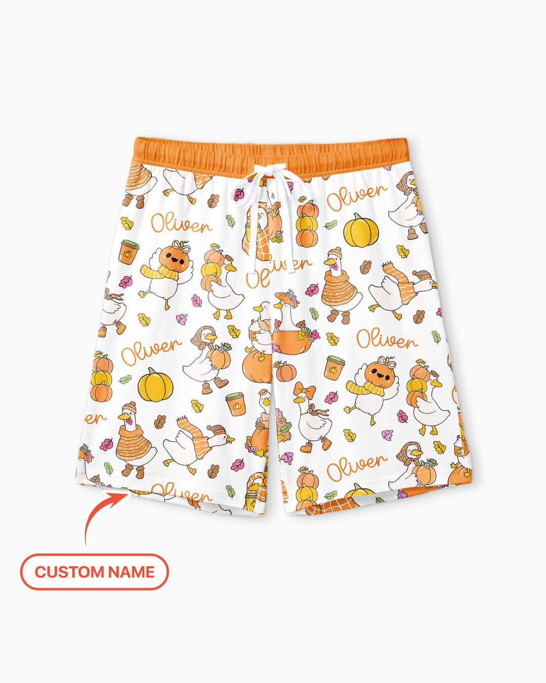 Fall Silly Goose Bamboo Men Short Sleeve Short Pajama Set