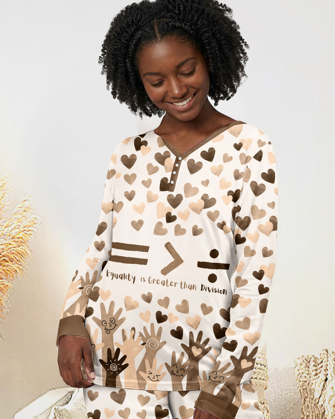 Vorlage Bambus Damen Pyjama Set