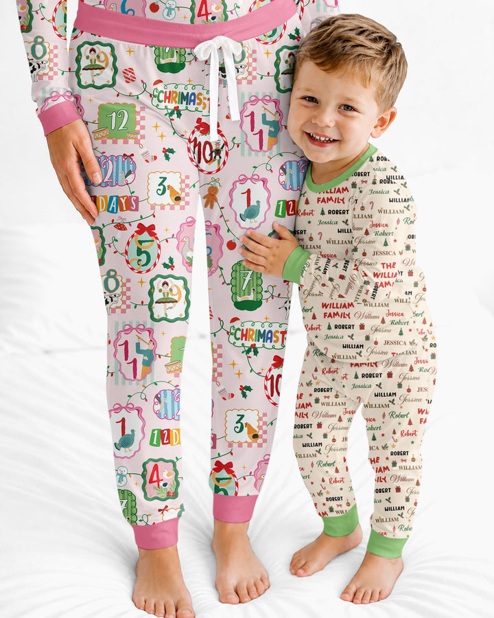 12 Christmas Prayers Bamboo Women Pajama Set
