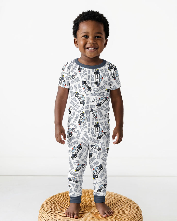 Little Rookie Bamboo Two Piece Short Sleeve Pajama Set