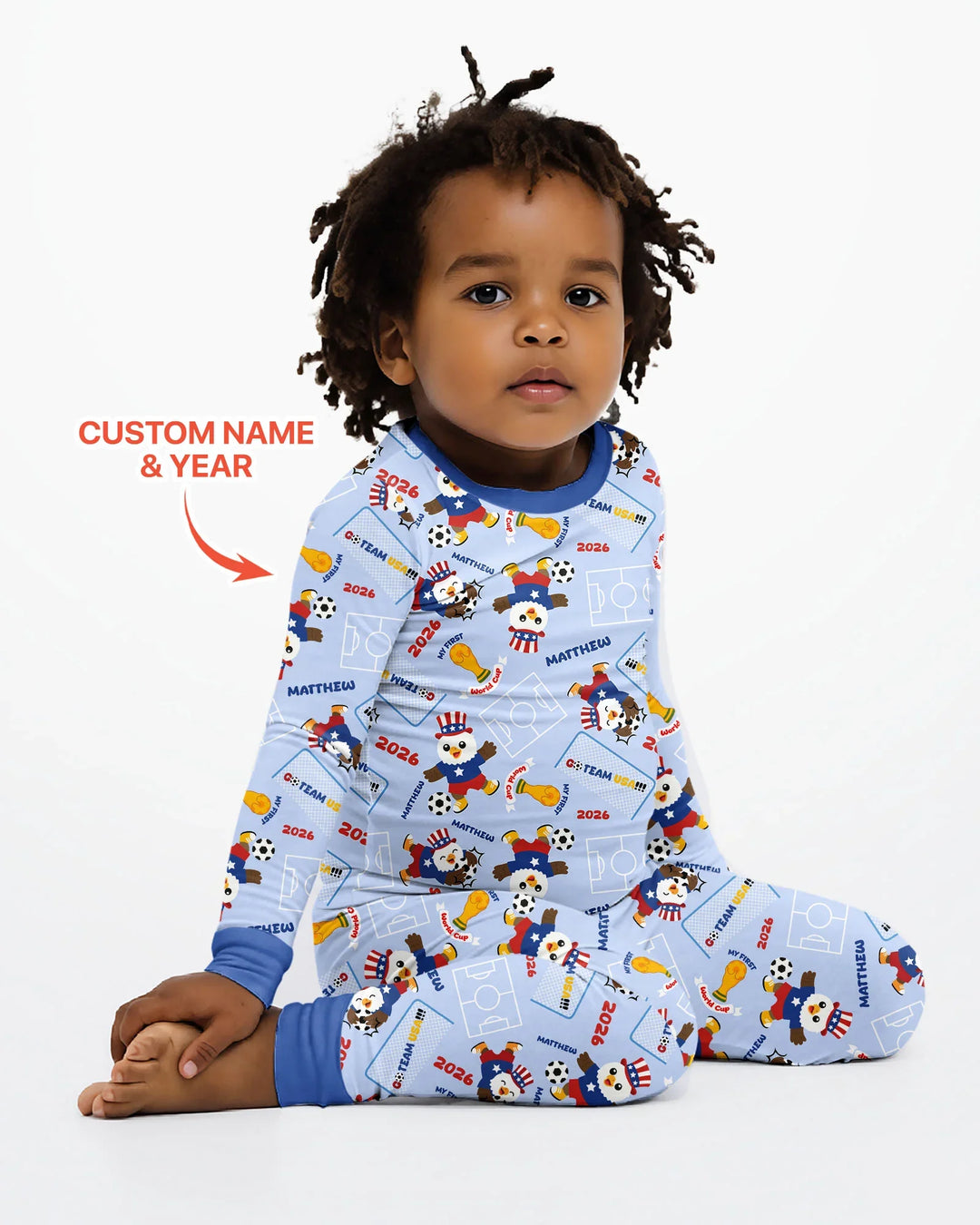 My First World Cup Bamboo Two Piece Long Sleeve Pajama Set