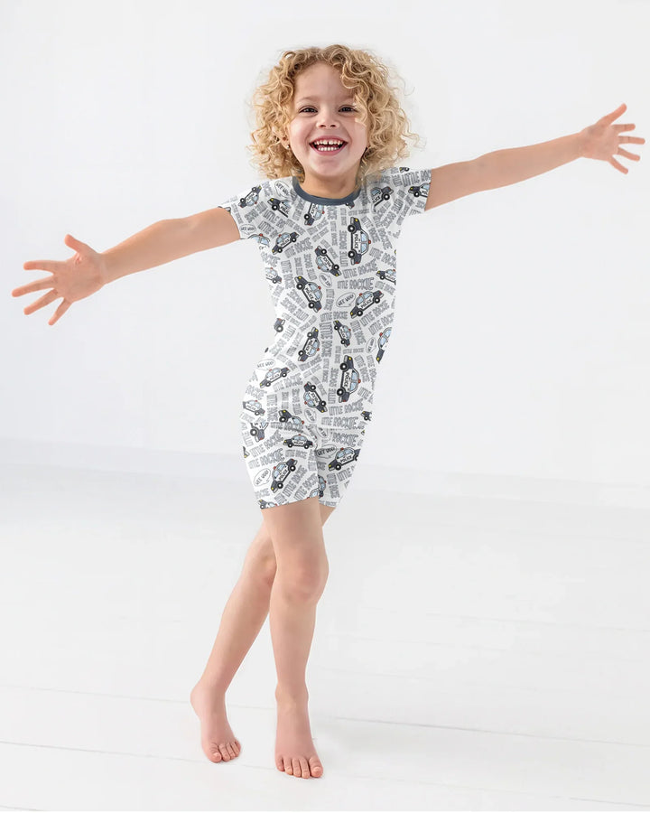 Little Rookie Bamboo Two Piece Short Sleeve Shorts Pajama Set