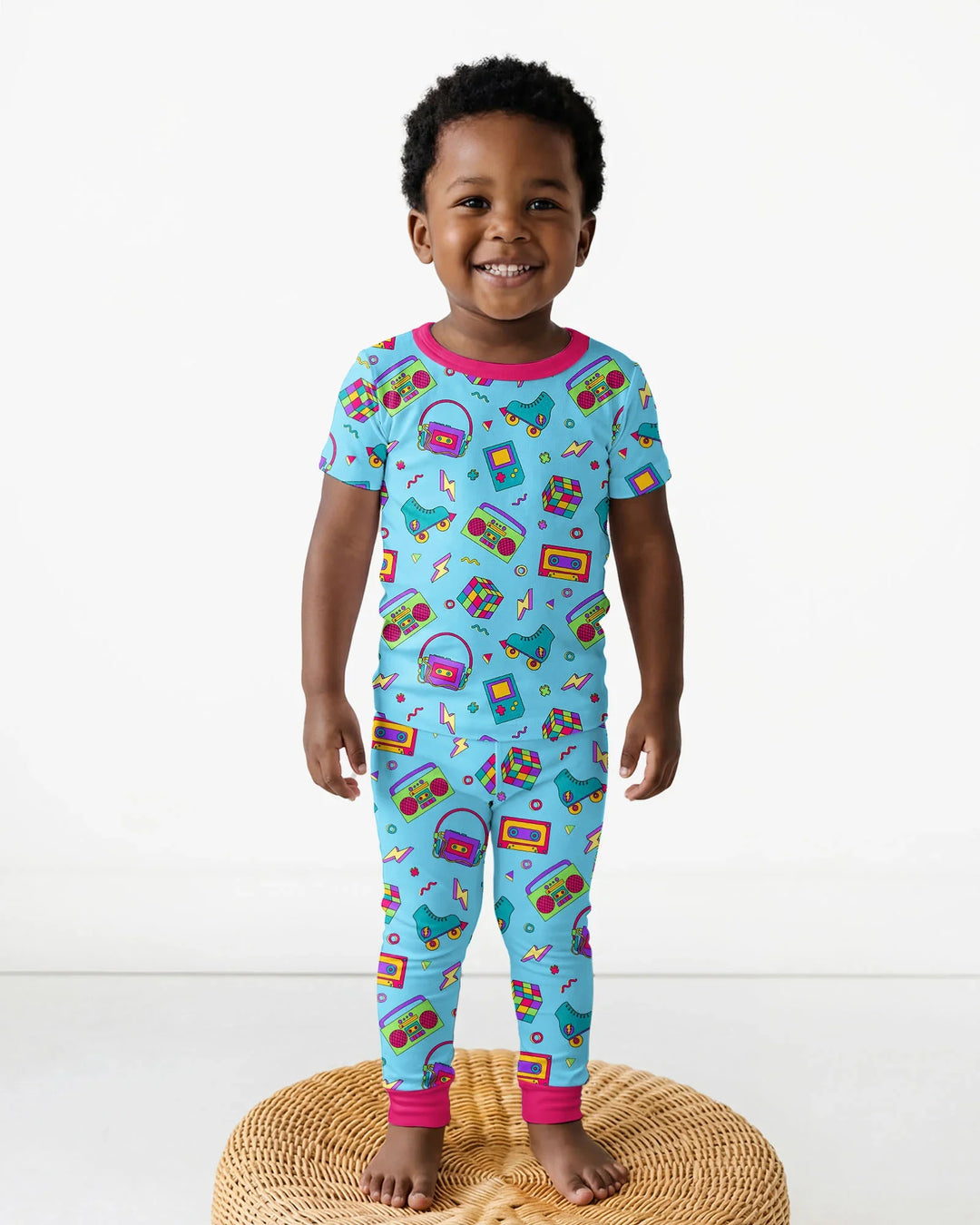 Zweiteiliges, kurzärmliges Pyjama-Set mit Marienkäfern