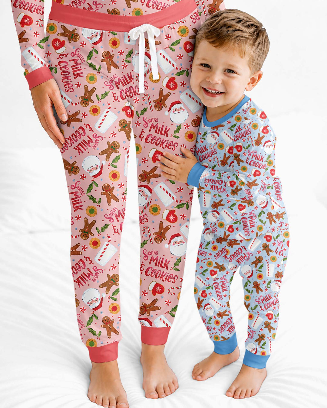 Santas, Milk and Cookies Bamboo Women Pajama Set