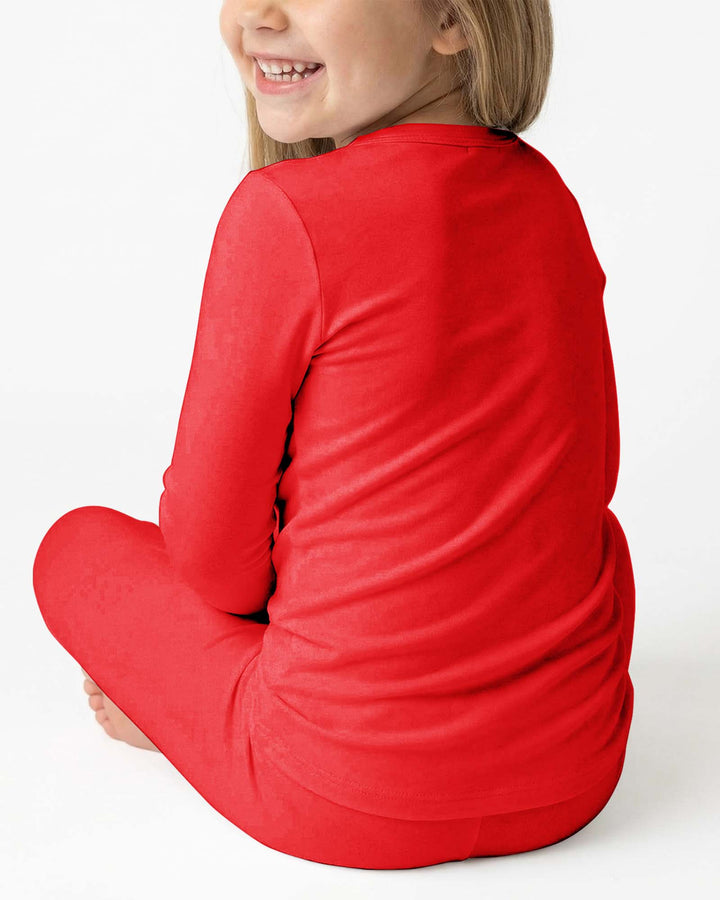 Crimson Bamboo Two Piece Pajama Set