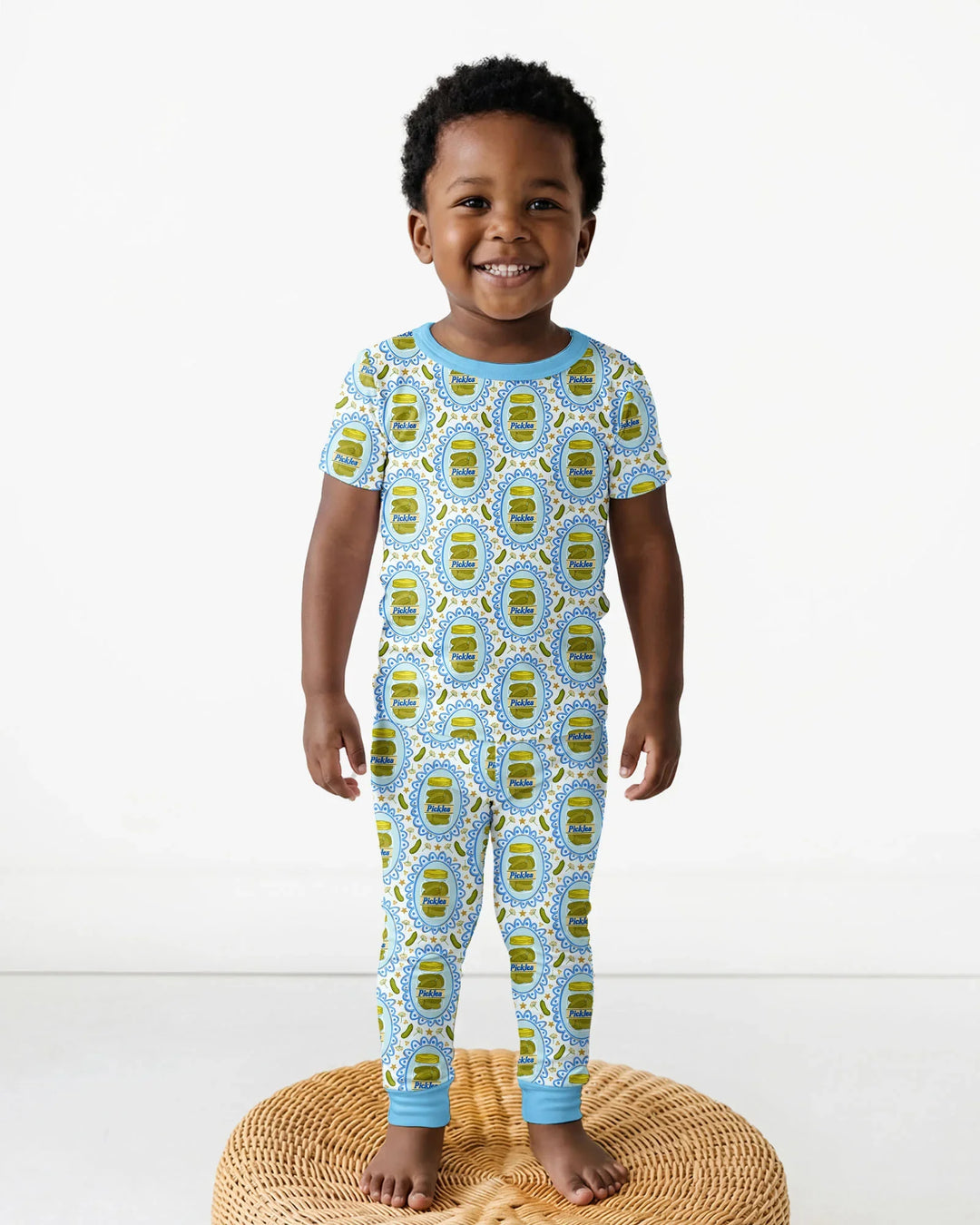 Pickle Coquette Bamboo Two Piece Short Sleeve Pajama Set
