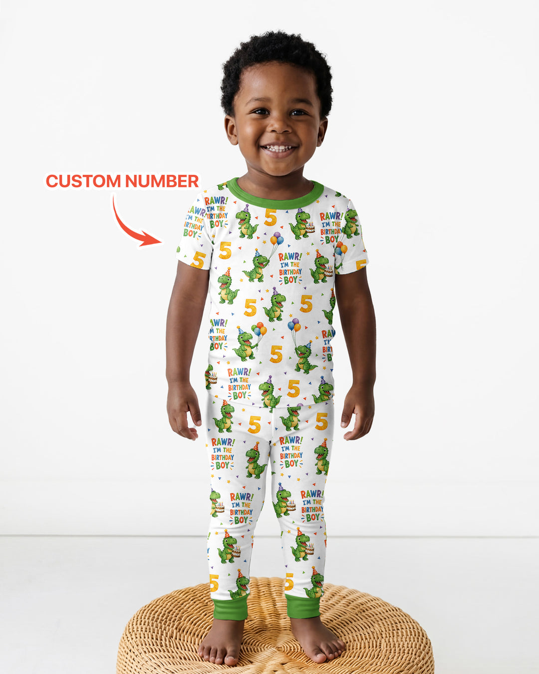 Zweiteiliges, kurzärmliges Pyjama-Set mit Marienkäfern