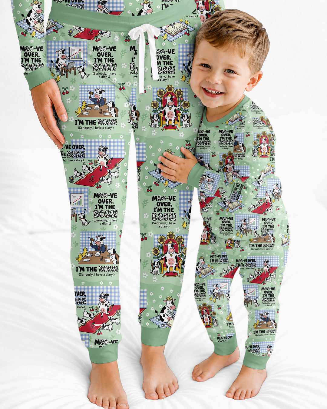 Moove Over Im The Boss Bamboo Women Pajama Set