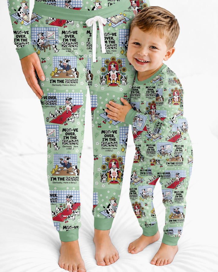 Moove Over Im The Boss Bamboo Women Pajama Set