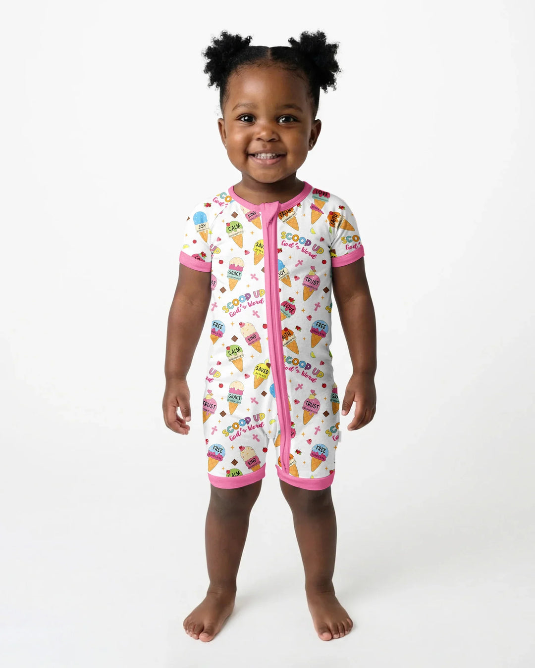 Pijama corto con cremallera de bambú a juego para toda la familia Mini Mystic