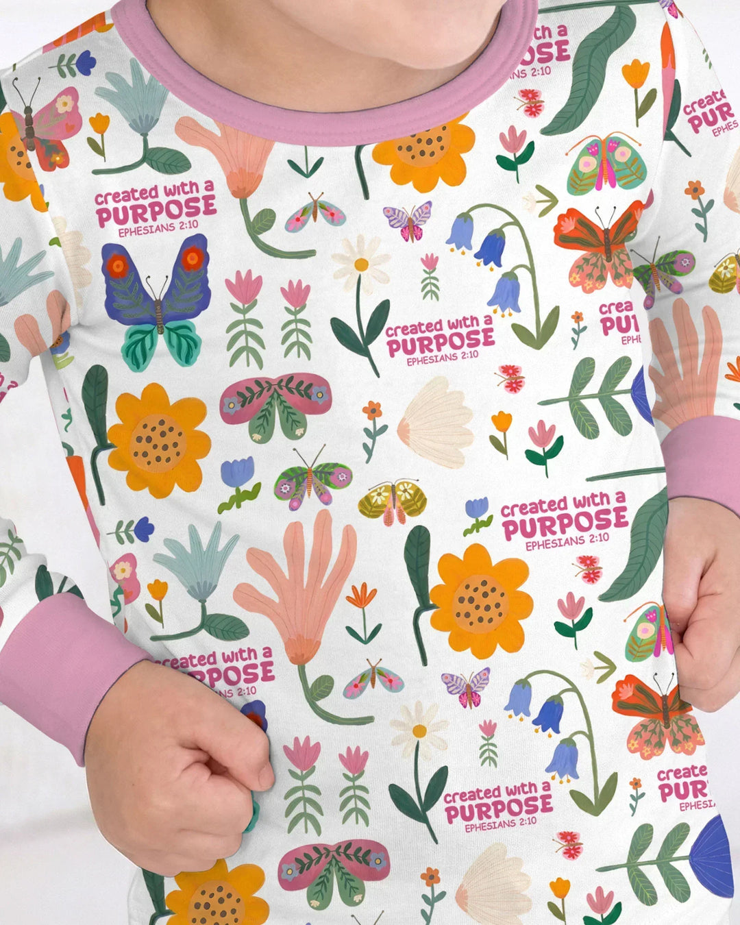 Created With A Purpose Bamboo Two Piece Long Sleeve Pajama Set